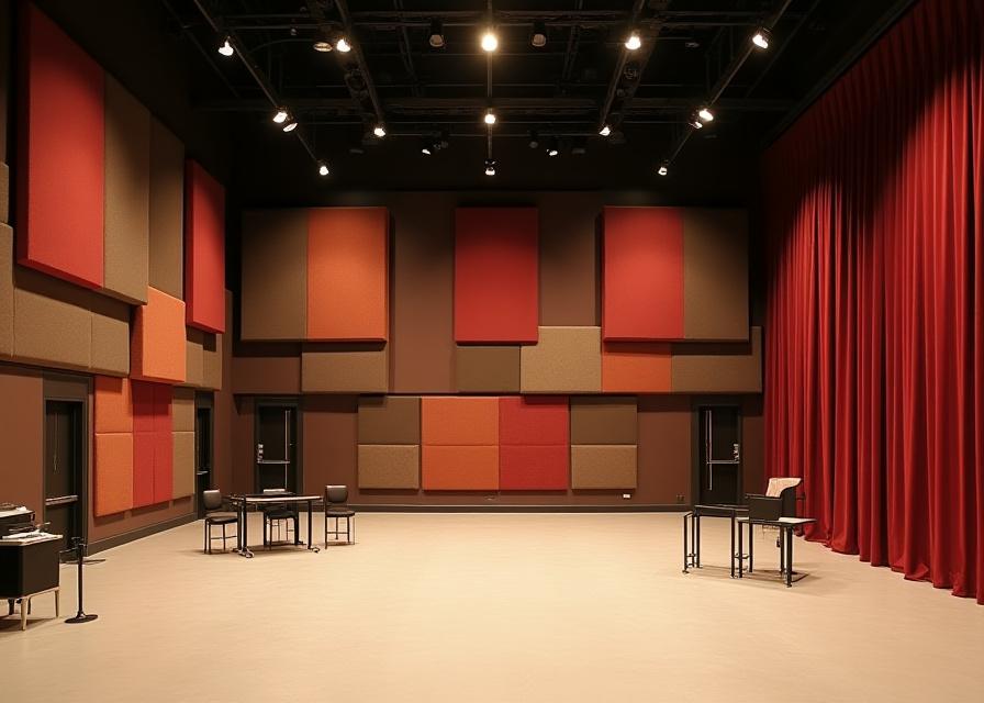 Theaterproberaum mit textiler Akustikoptimierung – Case Study